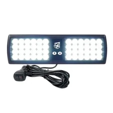 Xprite White 48-LED Visor Strobe Light