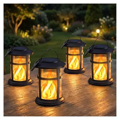 Outdoor Solar Lanterns 4-Pack