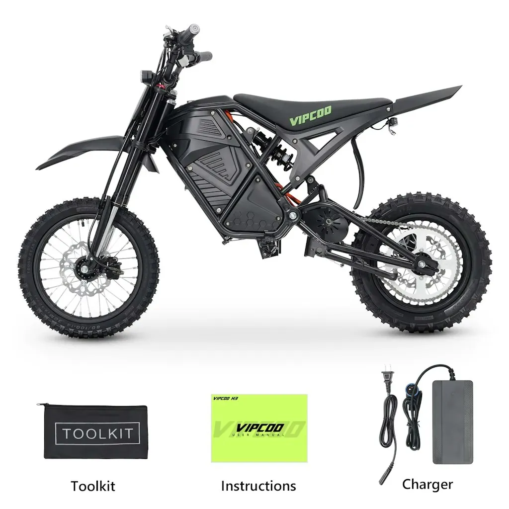 Vipcoo H3 3500W 48V 23Ah Electric Dirt Bike
