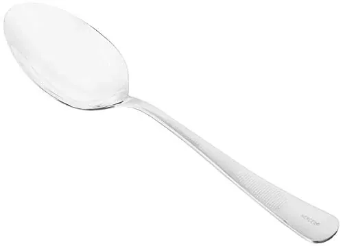 Mercer Culinary 9-Inch 18-8 Stainless Steel Plating Spoon with Solid Bowl