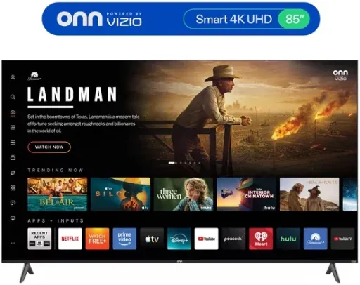 onn 85" 4K UHD 60Hz Smart TV Powered by VIZIO