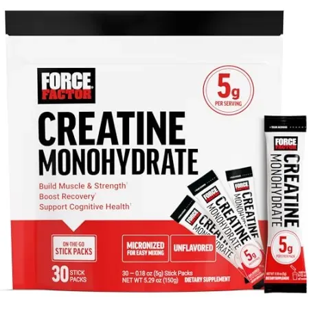 30-Count Force Factor On-the-Go Creatine Monohydrate Stick Packs