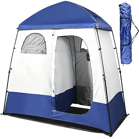 87'' × 47" × 87'' GVDV 2-Room Privacy Shower Tent w/ Carrying Bag