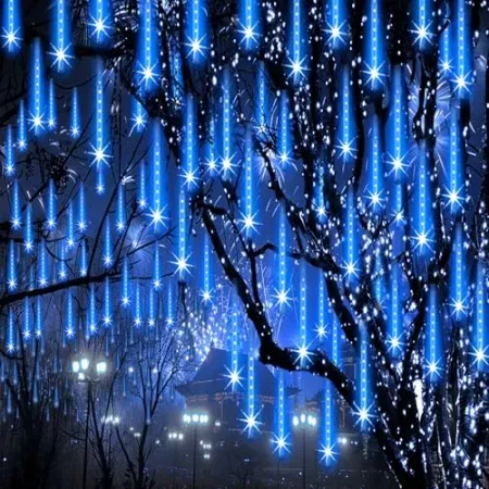 48' ZPQBEYE 24-Tube Snow Falling Cascading Icicle Lights