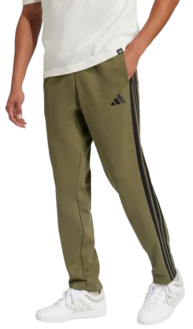 adidas Essentials 3-Stripes Open Hem Fleece Pants