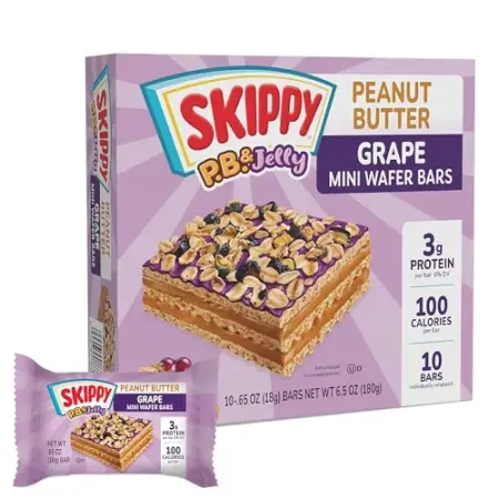 10-Pack SKIPPY Peanut Butter Mini Wafer Bars