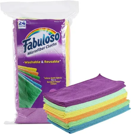 24-Count 13" x 13" Fabuloso Microfiber Cleaning Cloths