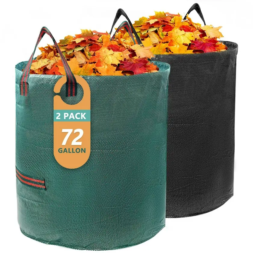 Garrdeen 72-Gallon Reusable Yard Waste Bags 2-Pack