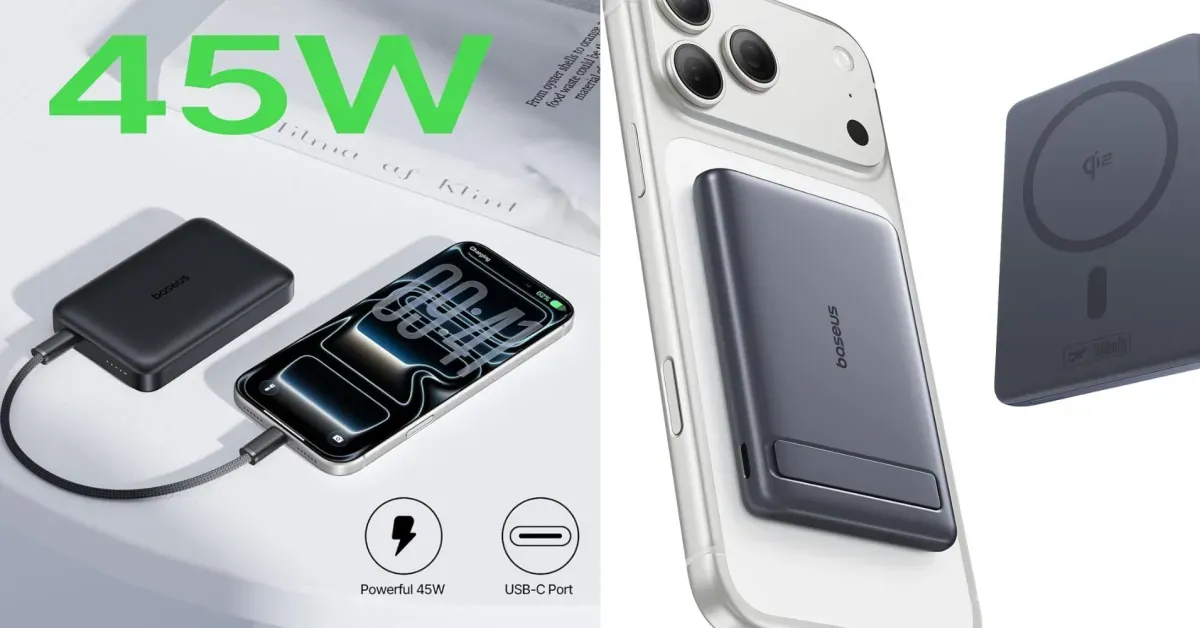 Get an ultra-mini Qi2 15W 5K power bank for FREE with Baseus’ 25W Qi2.2 10,000mAh model