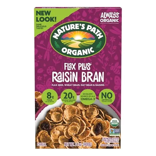 Nature's Path Organic Flax Plus Raisin Bran Cereal 14 oz