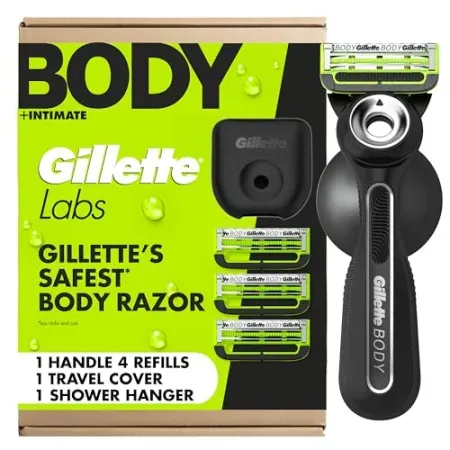 Gillette Labs Body + Intimate Razor For Men w/ 4 Refills