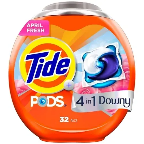 Tide PODS Laundry Detergent Downy April Fresh 4 x 32-Count