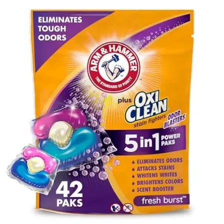 42-Count Arm & Hammer Plus Oxi Clean Concentrated Laundry Detergent Paks