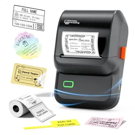 Ponek M100 2" Bluetooth Thermal Label Maker w/ Label Roll