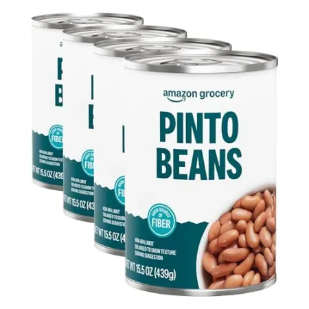 4-Pack 15.5oz Amazon Fresh Canned Pinto Beans