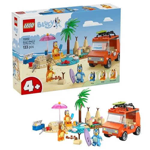 LEGO Bluey - Bluey's Beach & Family Car Trip 133-Piece