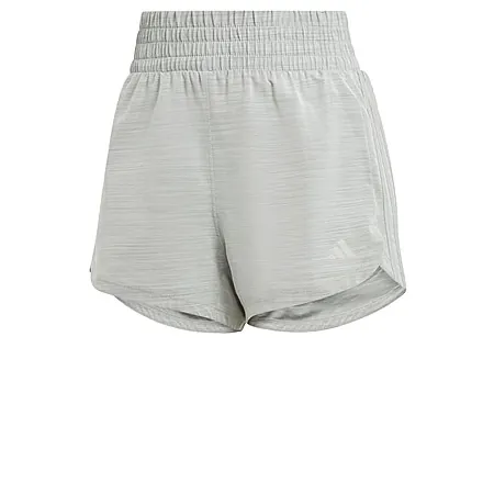 adidas Women's Pacer 3-Stripes 3" Woven Shorts (Grey)
