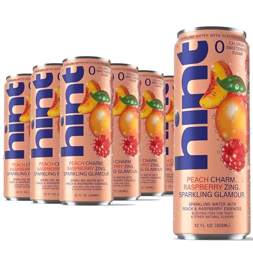 Hint Sparkling Water Peach Raspberry 12-Pack