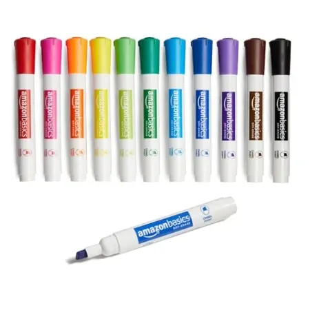 12-Pack Amazon Basics Dry Erase Whiteboard Markers