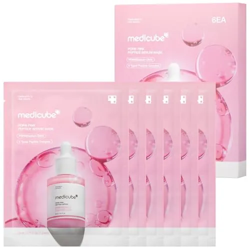 medicube PDRN Pink Peptide Ampoule Sheet Mask 6-Pack
