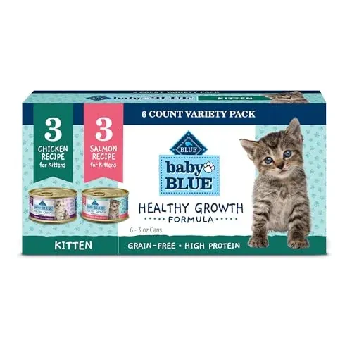 Blue Buffalo Wilderness Kitten Food Variety Pack 6-Pack 3-Oz