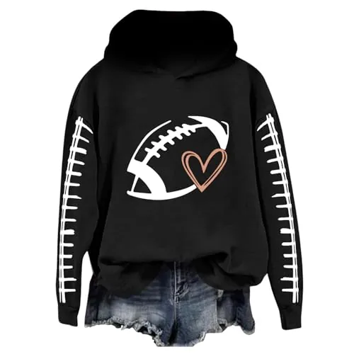 Football Hoodie Game Day Hooded Sweatshirt