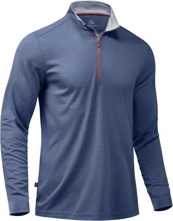 Obla Men's Lightweight Moisture-Wicking Quarter-Zip Golf Pullover