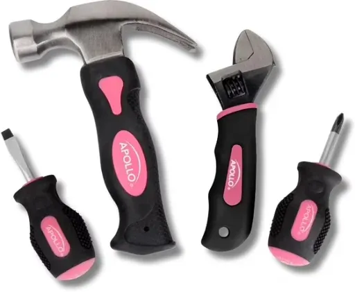 Apollo Tools Four Piece Stubby Tool Set