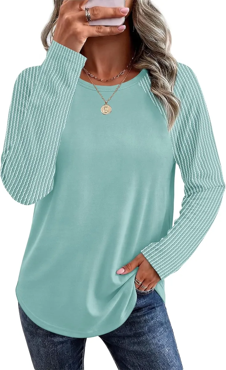 WIHOLL Fall Tunic Tops