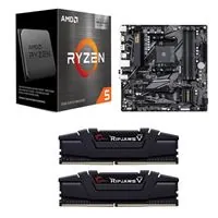 5600X3D, Gigabyte B550M DS3H, G.Skill Ripjaws V 16GB DDR4-3200 2x8GB Bundle (Microcenter In Store Only)