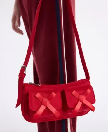 Weekend Academy Girls Bow Pocket Handbag