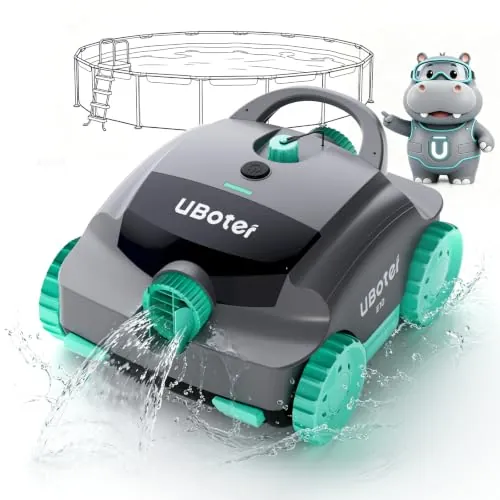 Cordless Robotic Pool Cleaner E10 Automatic, Dual-Layer Filtration, 120-150 Mins Runtime