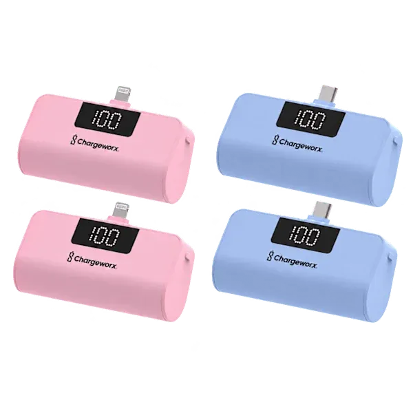 Chargeworx 5000mAh Power Banks 2-Pack
