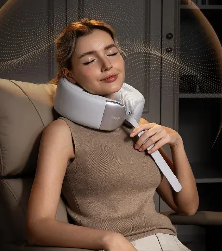 Bluvol Nest 10 Ultra Cordless Heated Neck Massager with 360° Spatial Audio
