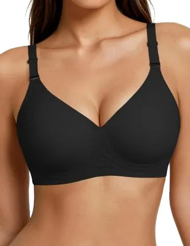 Showyoo No Underwire Jelly Push Up Black Bra