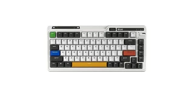 KZZI K75 PRO RGB 75% Wireless Gasket Mechanical Keyboard (White, linear switches)