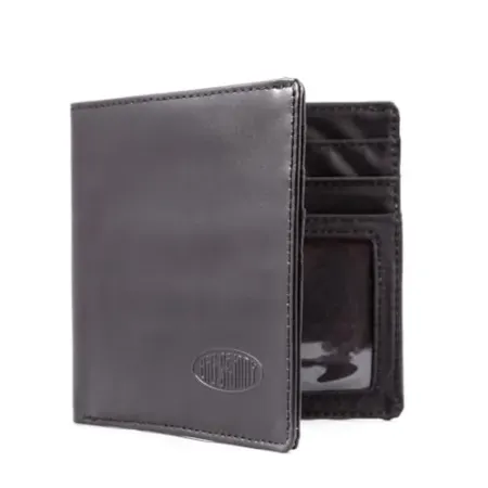 Big Skinny Men's World Leather Bi-Fold Slim Wallet