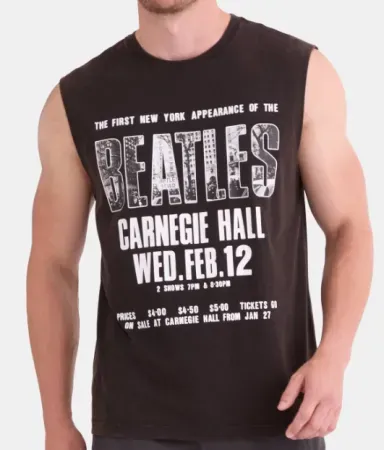 The Beatles Men's Carnegie Hall Graphic Muscle Tee