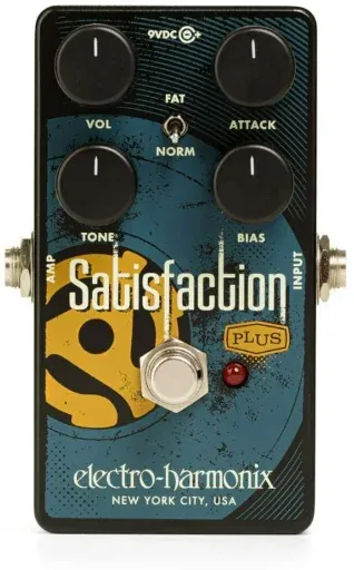 Electro-Harmonix Satisfaction Plus Fuzz True Bypass Electric Guitar Analog Pedal