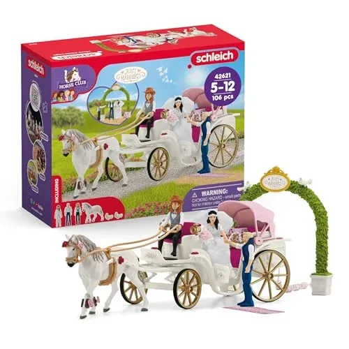 Schleich Horse Club 109-Piece Wedding Carriage Playset