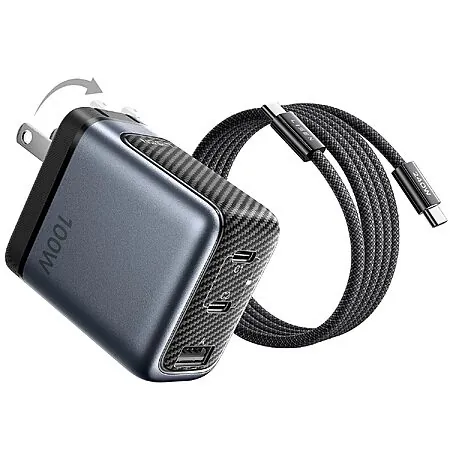 Prime Members: Lisen 100W GaN 3-Port USB-C Wall Charger