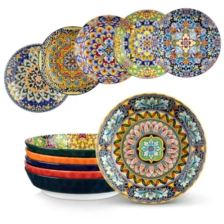 6-Count vancasso 32 Oz Pasta Bowls Set