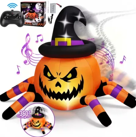 Firstness Halloween Pumpkin Spider 2.4GHz Remote Control Car