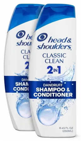 2-Pack 8.45oz Head & Shoulders Classic Clean 2-in-1 Anti-Dandruff Shampoo + Conditioner