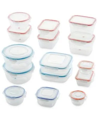 30-Piece Lock n Lock Easy Essentials Color Mates Storage Container Set
