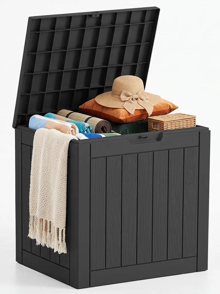 36-Gallon Lockable Outdoor Deck Storage Box