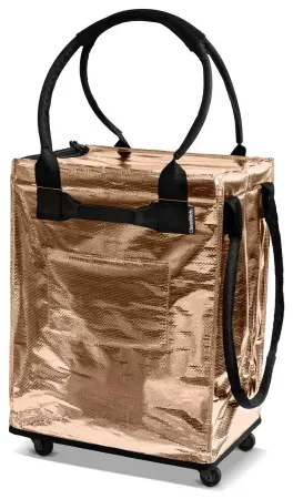 CleverMade Rolling Tote Cart 62L Collapsible Wheeled Bag
