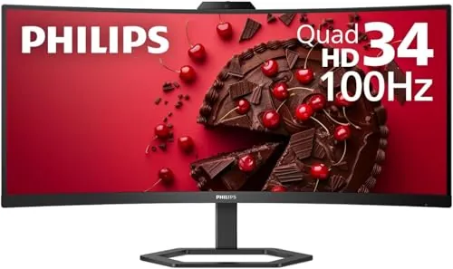 Philips 34" 3440x1440 UltraWide QHD 100Hz Curved VA Monitor
