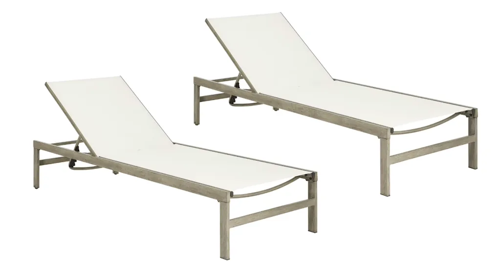 Mainstays Dashwood 2-Piece Sling Patio Chaise Lounger Set