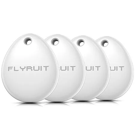 Prime: 4-ct FLYRUIT Apple Find My Bluetooth Tracker Tags (iOS Only, MFi Cert.)